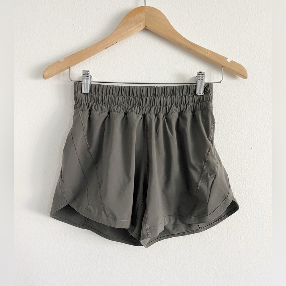 Lululemon Track That Shorts army olive green size 4